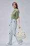 Zoozie Bags Bolsa Tote de Lona Crema